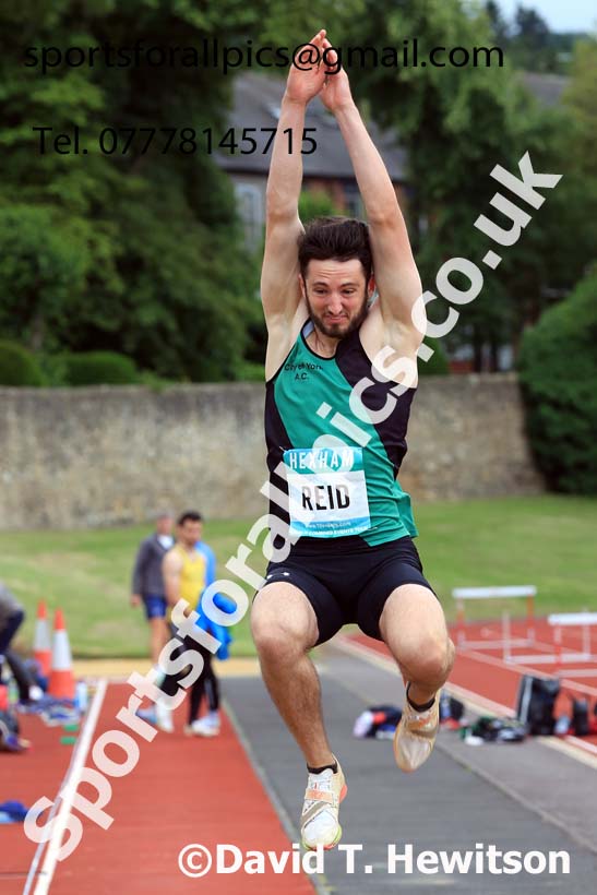 Decathlon Long Jump, 2024 EAP International Combined events, Hewcham, Northumberland.  Photo: David T. Hewitson/Sports for All Pics